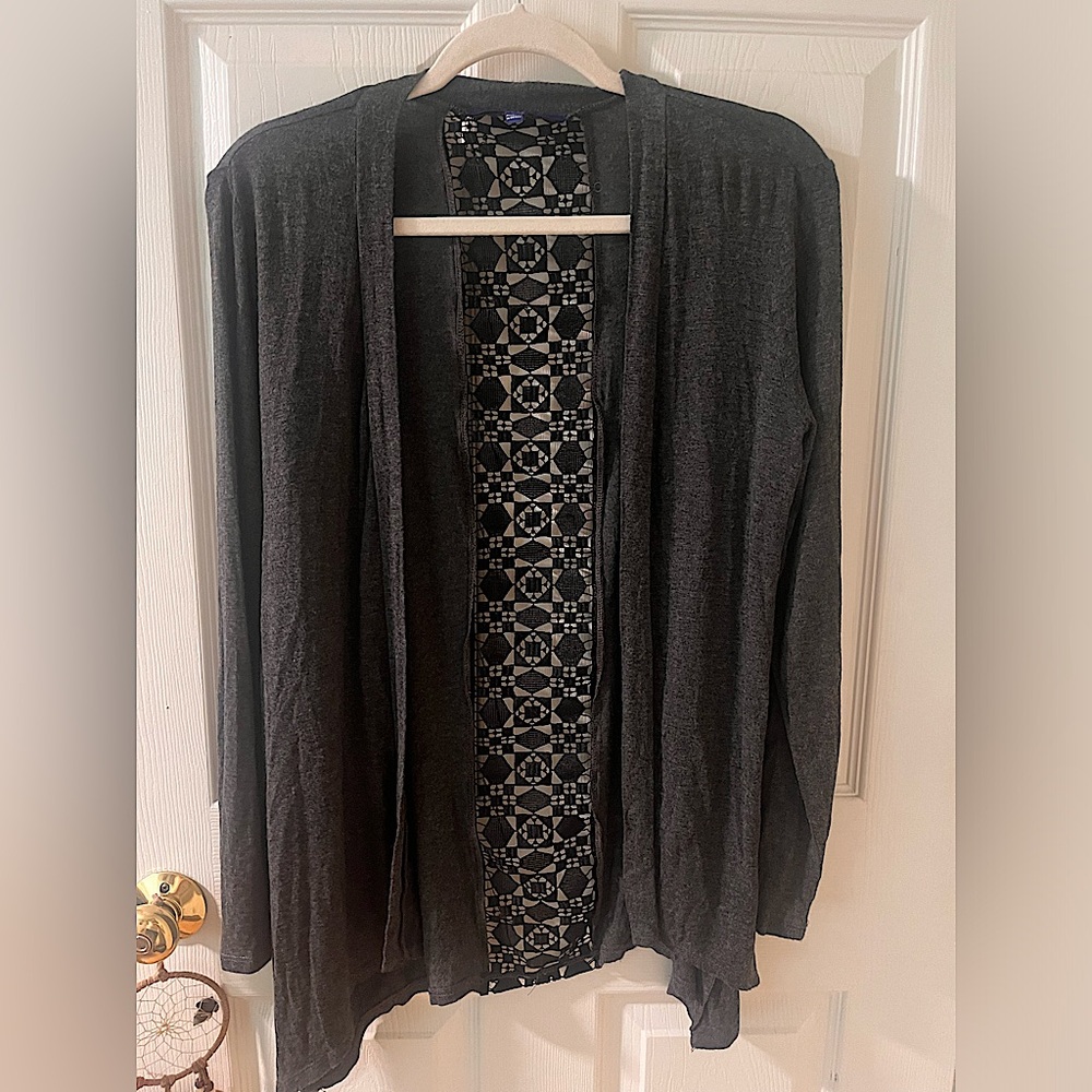 Apt. 9 Lace Detailed Cardigan Size S